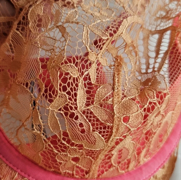 LINGaDORE Bra Lace  Calypso Coral Band size 32 D - Picture 5 of 10